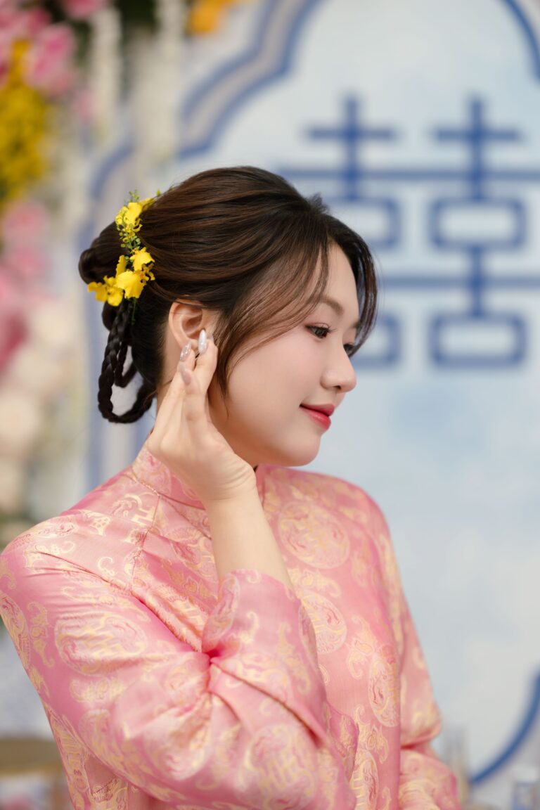 Cô dâu áo dài hồng lễ đính hôn – Celef Wedding